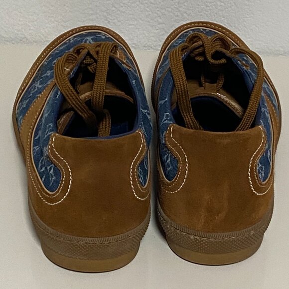 Louis Vuitton Denim Monogram Suede Sneakers - Size 9 (US 9.5) - Picture 5 of 13